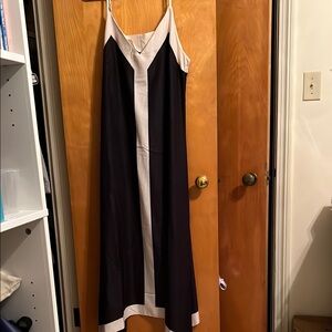 Light Black and White Sleeveless Dress